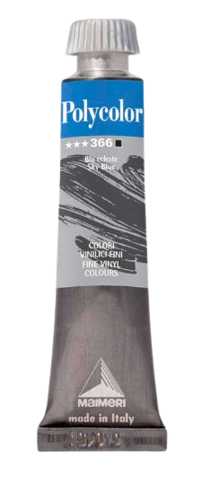MAIMERI POLYCOLOR - Jemné vinylové farby 366 - sky blue, 20 ml