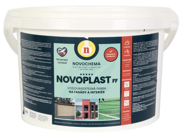 NOVOPLAST FF - Výplňová fasádna farba biela 5 kg