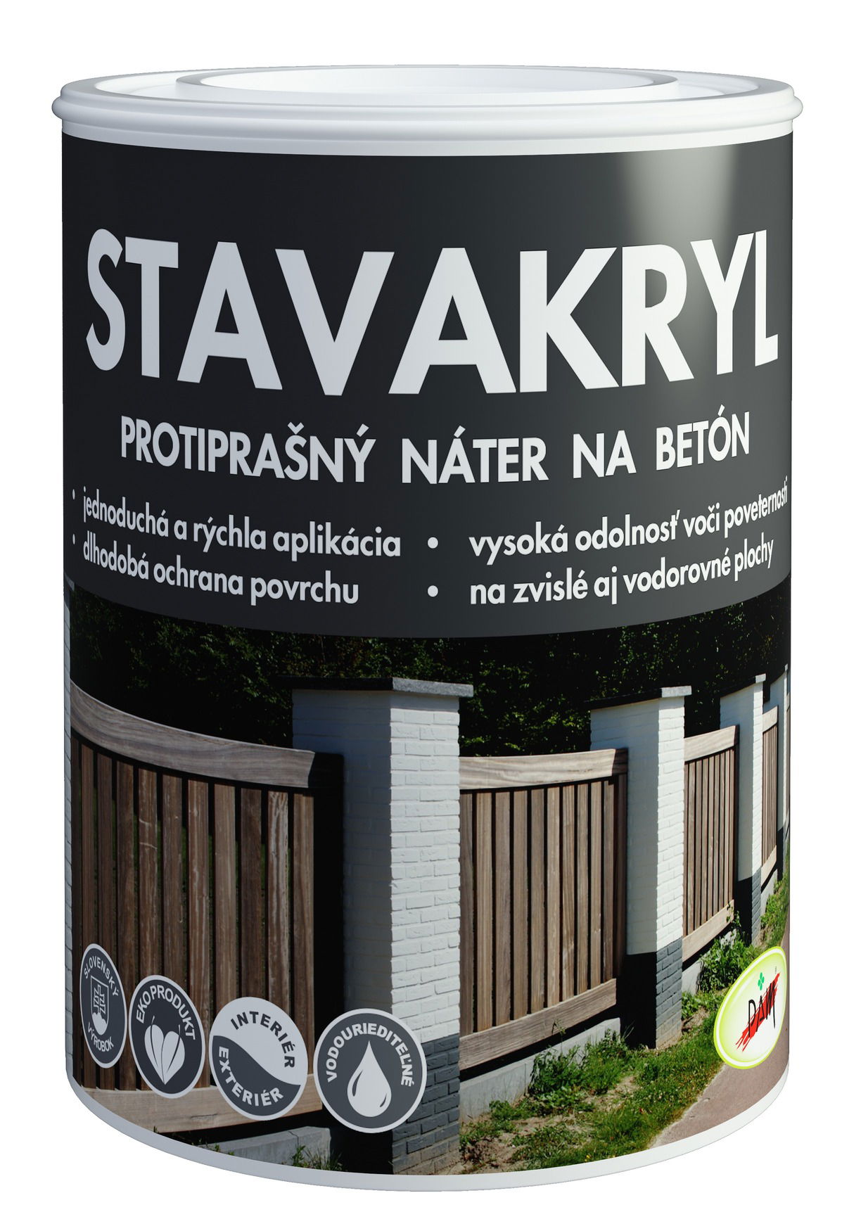 PAM Stavakryl - Protiprašný náter na betón biely 15 kg