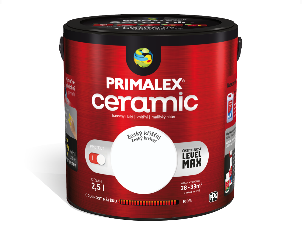 PRIMALEX CERAMIC - Umývateľná interiérová farba (jizerský zafír, 2,5 L)