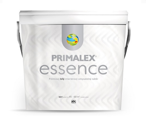 Primalex Essence - umývateľná interiérová farba biela 10 L