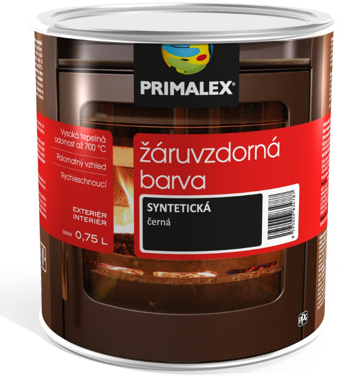Primalex Žiaruvzdorná farba 0,75 l kováčska čierna