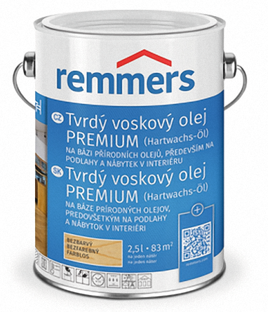 REMMERS - Tvrdý voskový olej PREMIUM REM - sandgrau 0,75 L