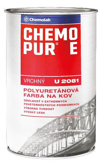 U 2081 CHEMOPUR E - Vrchná polyuretánová farba (zákazkové miešanie) 8 l ral 5014 - holubia modrá