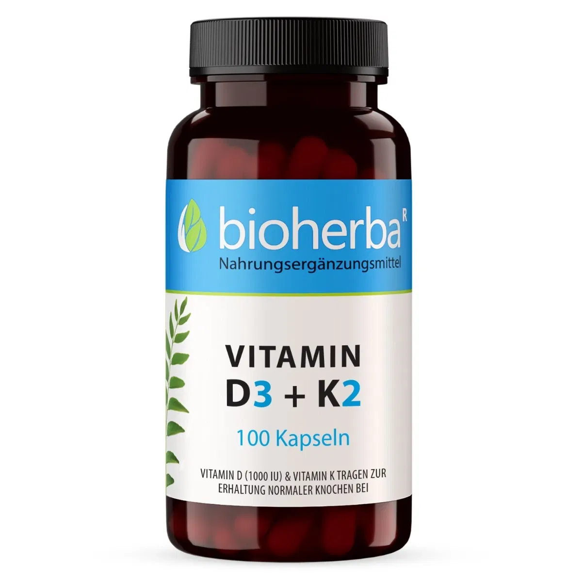 Vitamín D3 + K2 - 100 kapsúl - Bioherba