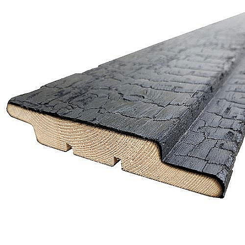 Fasádne palubovky profil Z OPAĽOVANÝ SMRK 20 × 120 × 3600 mm | natural