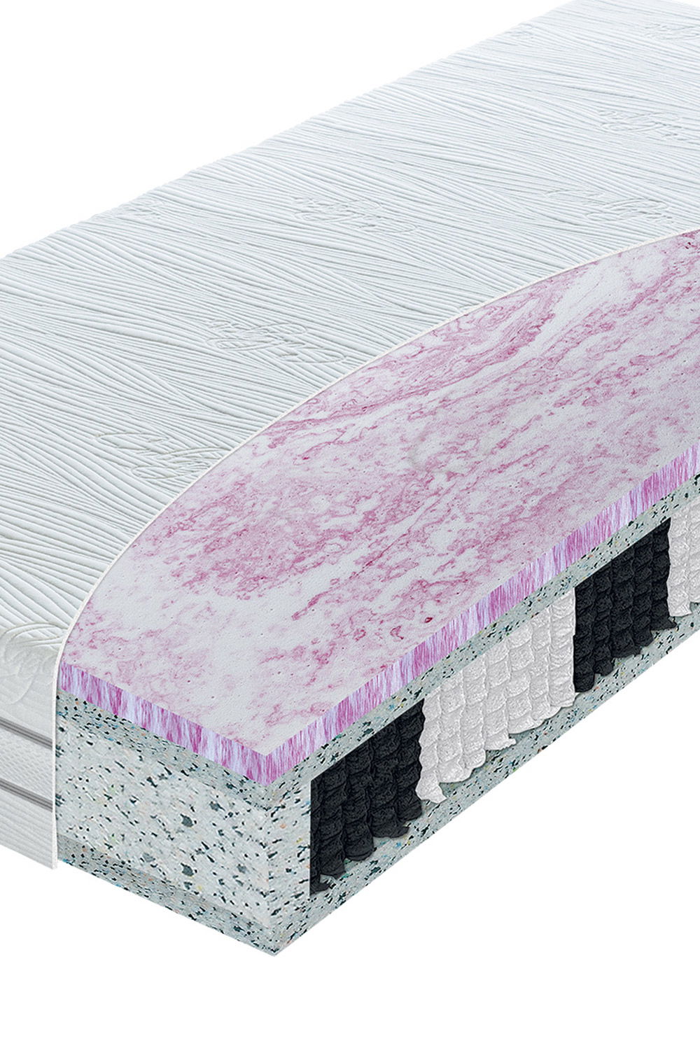 Taštičkový matrac HYBRID collagen 200x90 cm