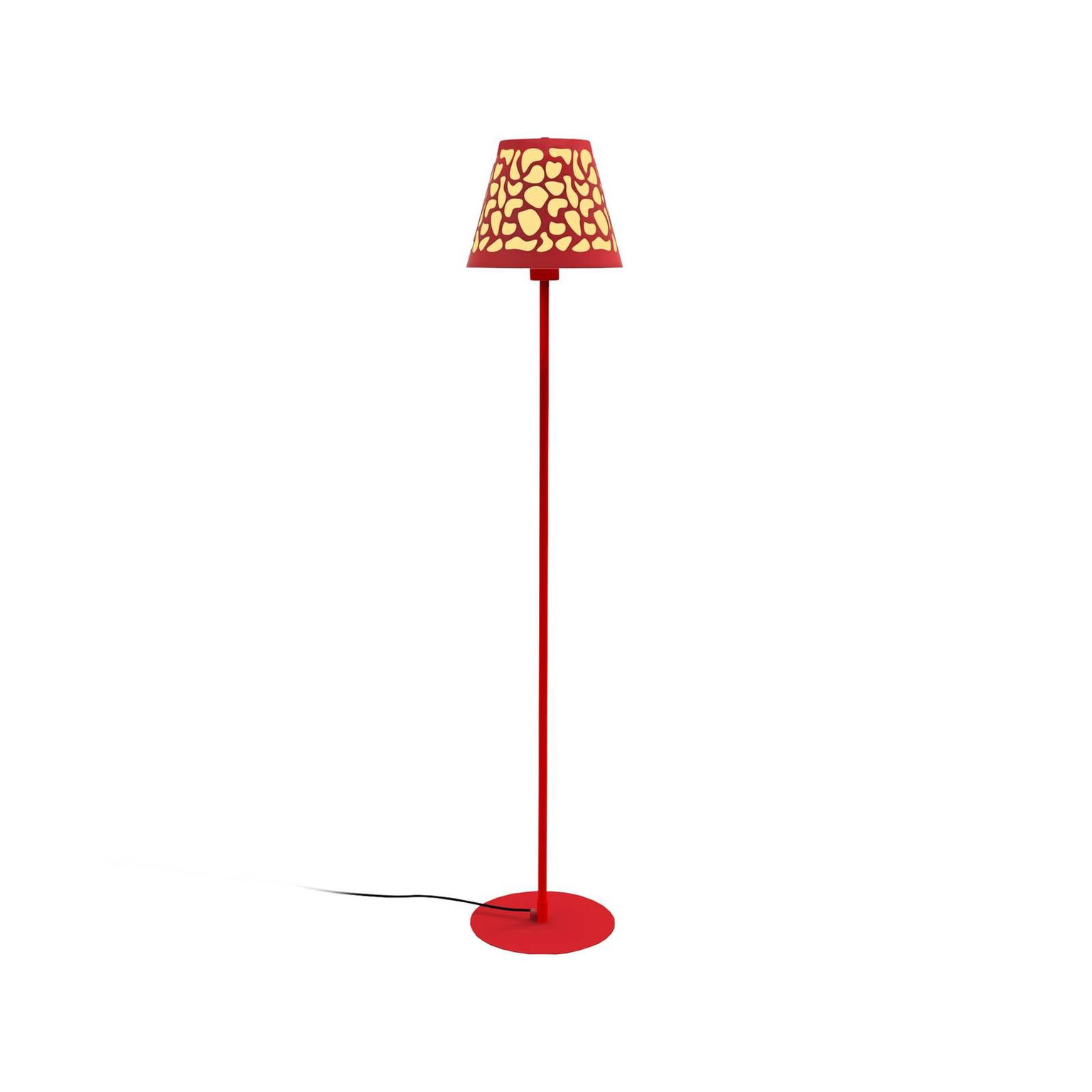 Aluminor Nihoa lampa perforovaná, červená/žltá