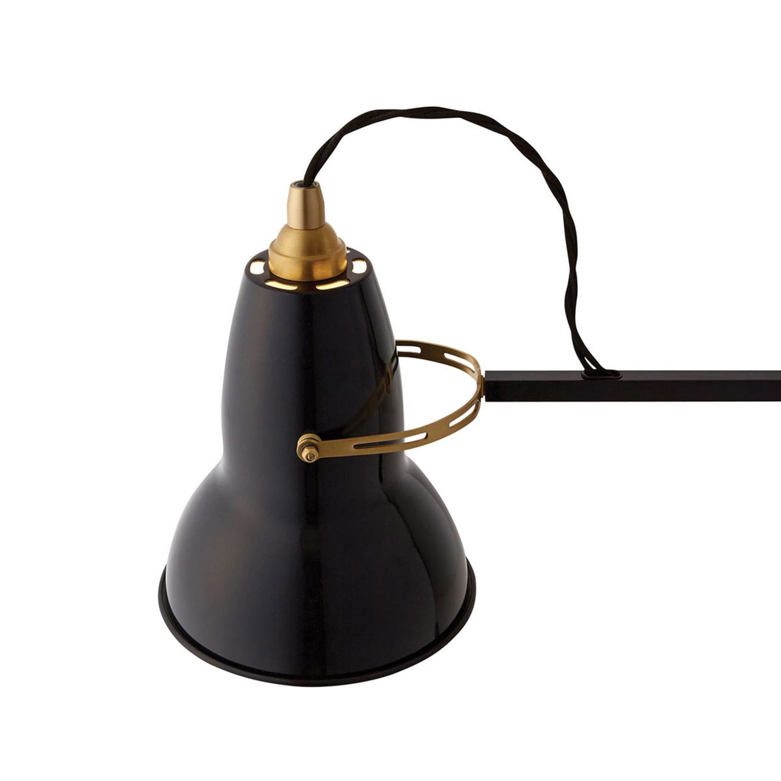 Anglepoise Original 1227 Brass stolná lampa čierna – obrázok 3