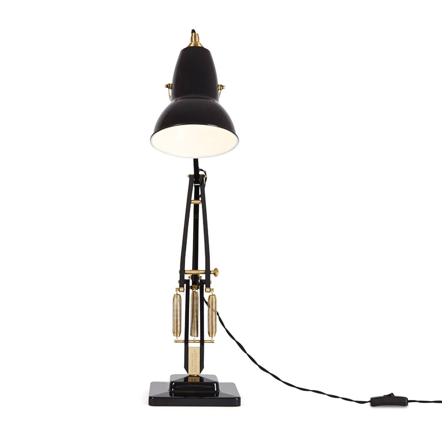 Anglepoise Original 1227 Brass stolná lampa čierna – obrázok 2
