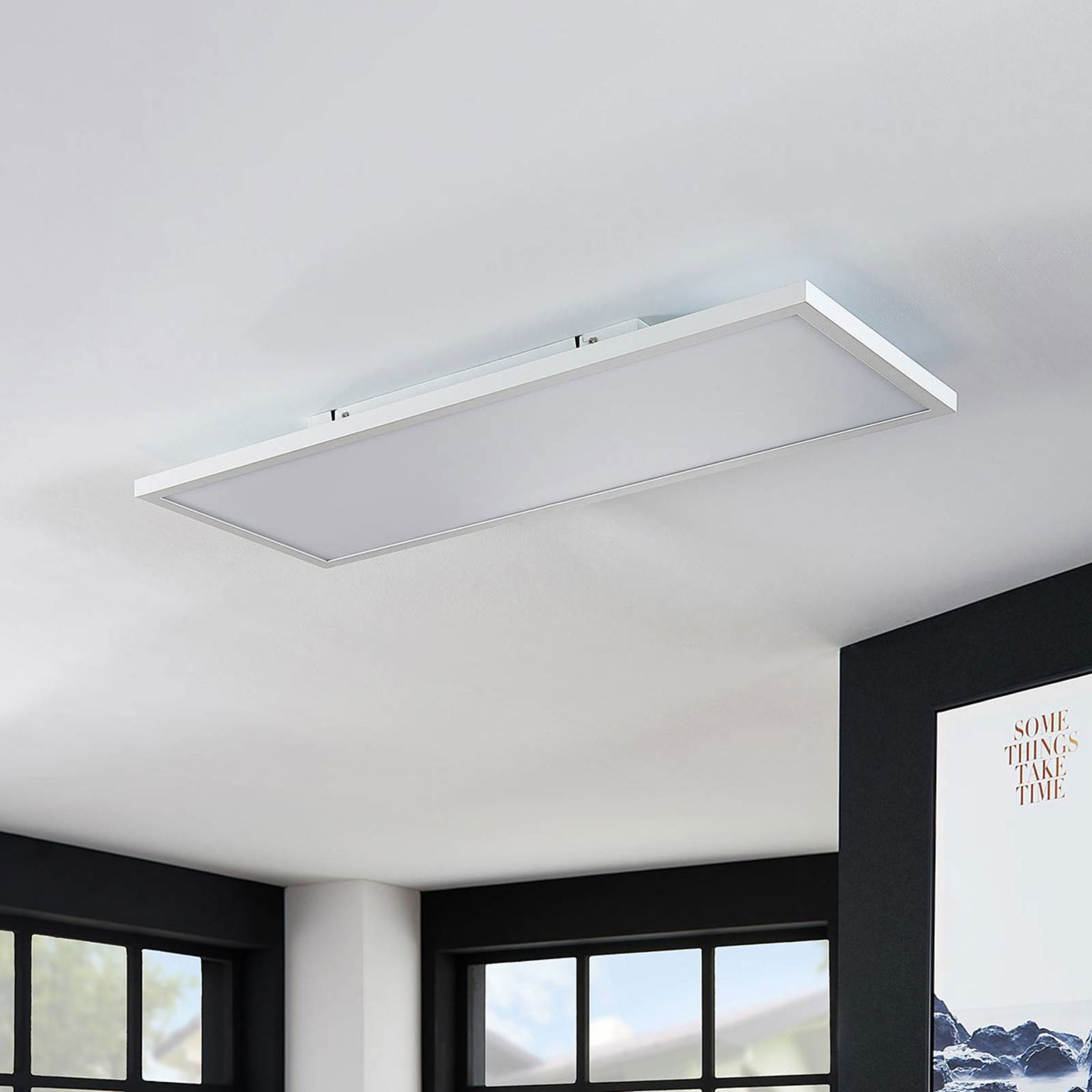 Arcchio LED panel Brenda, 80 x 30 cm, CCT, diaľkové ovládanie