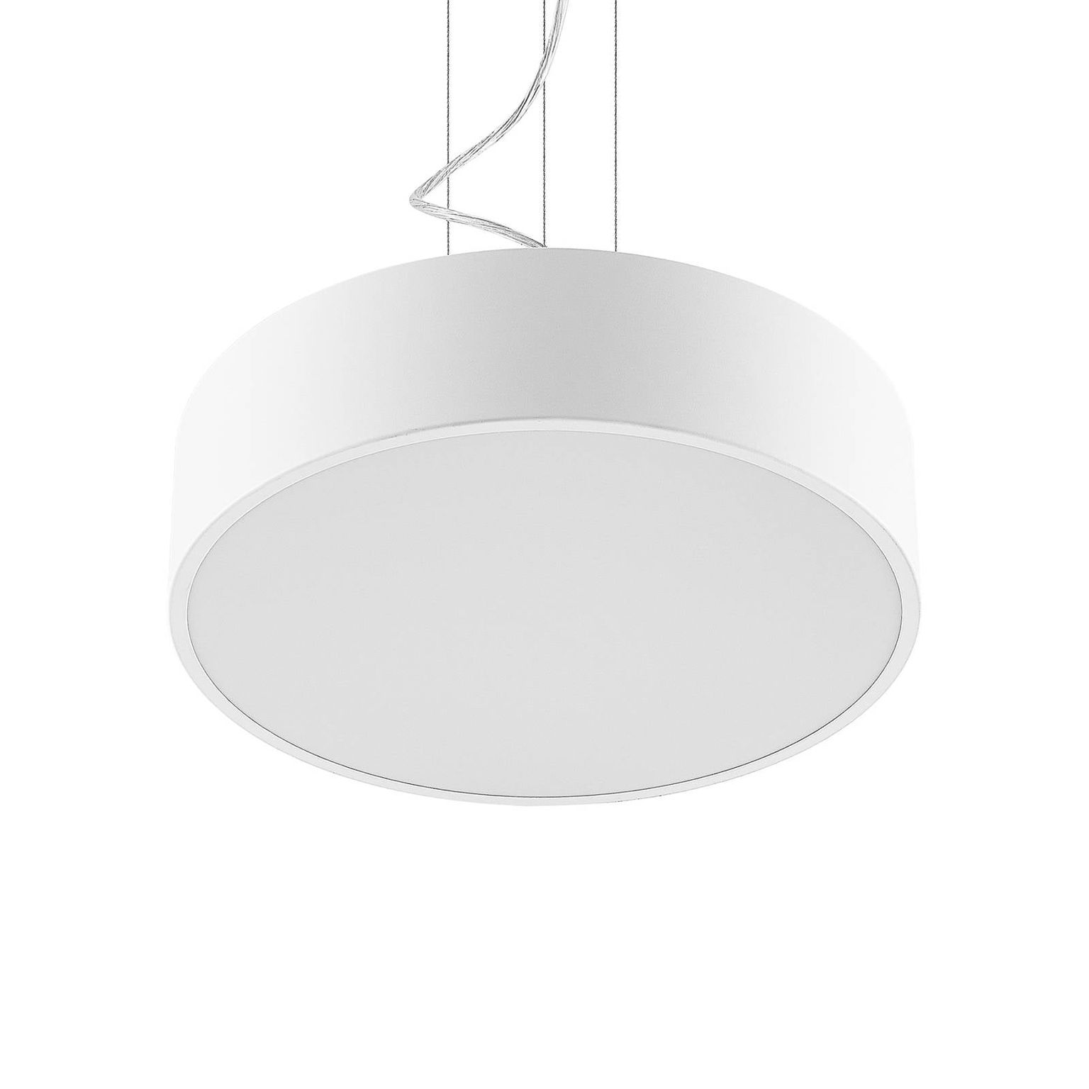 Arcchio LED závesná lampa Noabelle, Ø 40 cm, biela, kov – obrázok 4