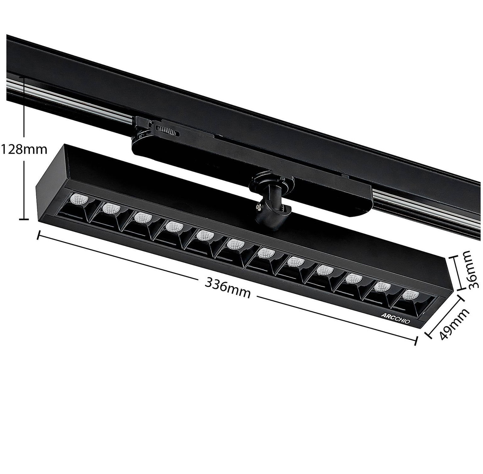 Arcchio Millay LED reflektor čierny 4000K – obrázok 5