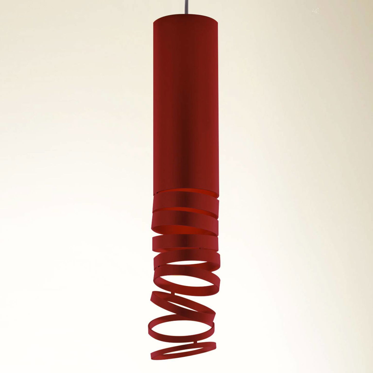 Artemide závesné svietidlo Decomposé, červené