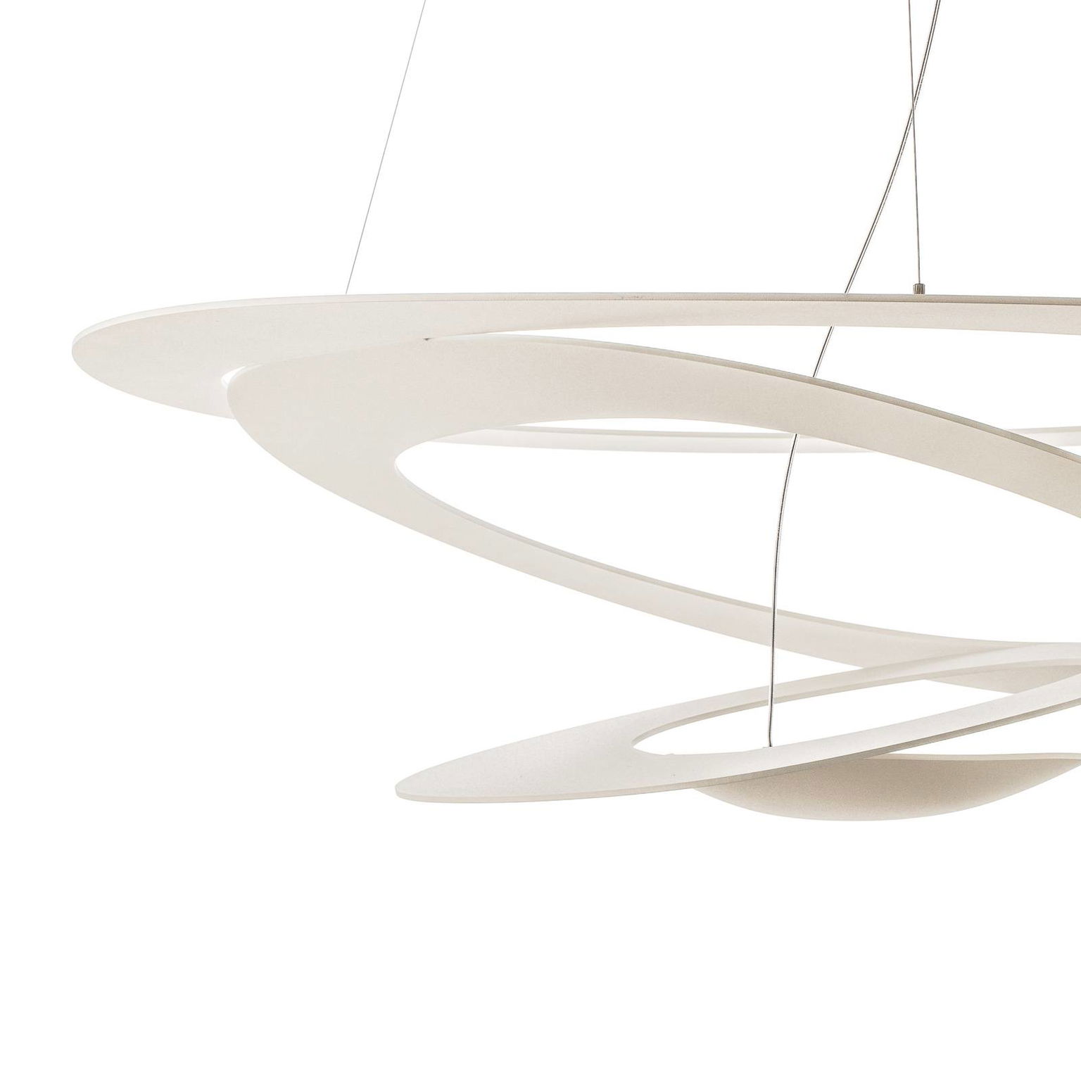 Artemide závesné svietidlo Pirce, 94x97 cm, biele – obrázok 3