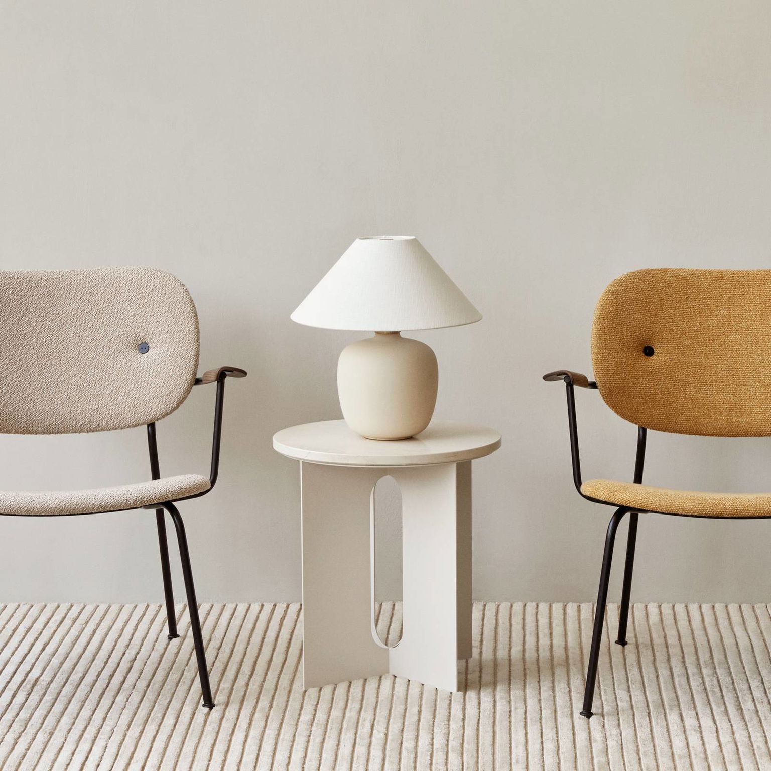 Audo Torso stolová LED lampa, biela/biela, 37 cm – obrázok 5