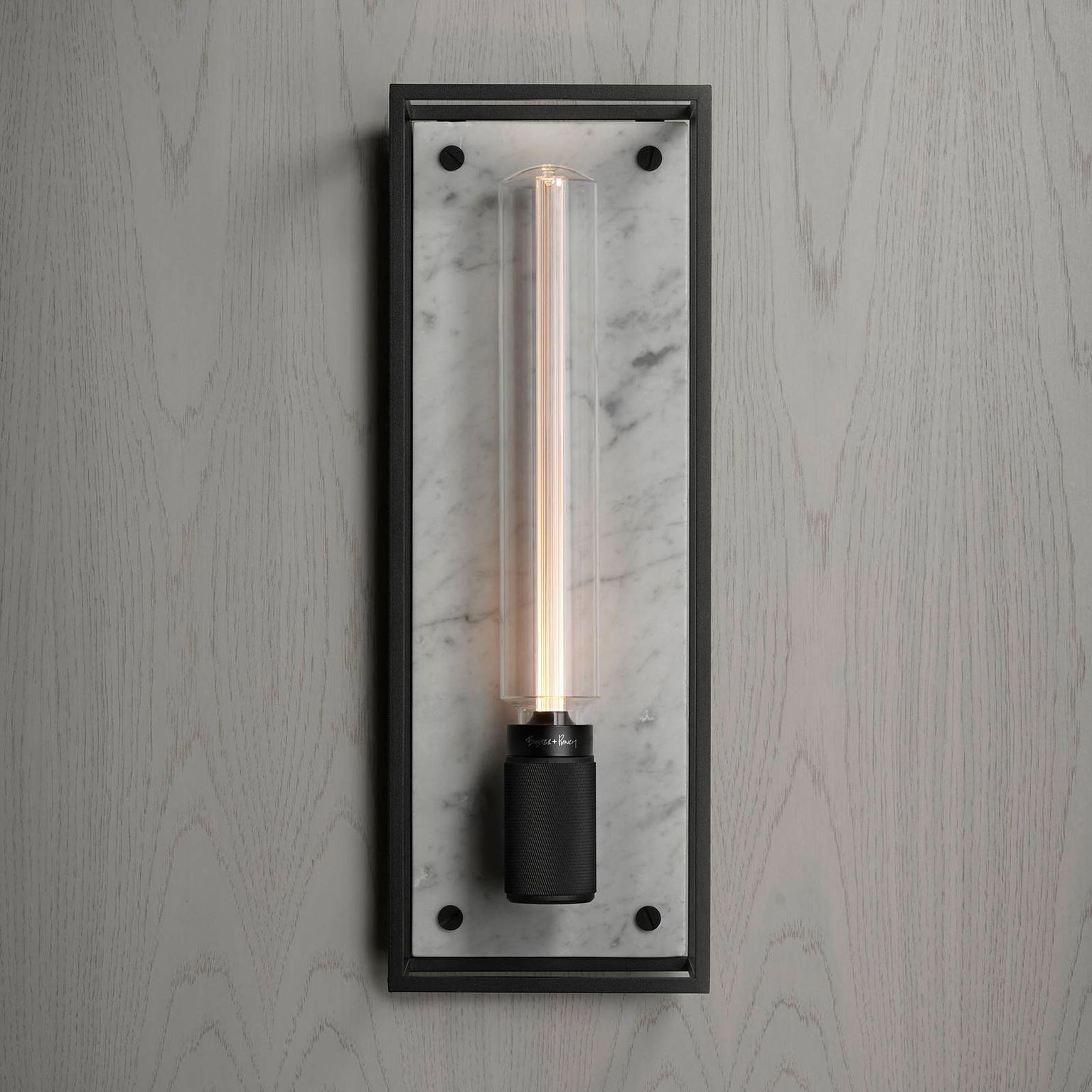 Buster + Punch Caged Wall large LED mramor biela – obrázok 3
