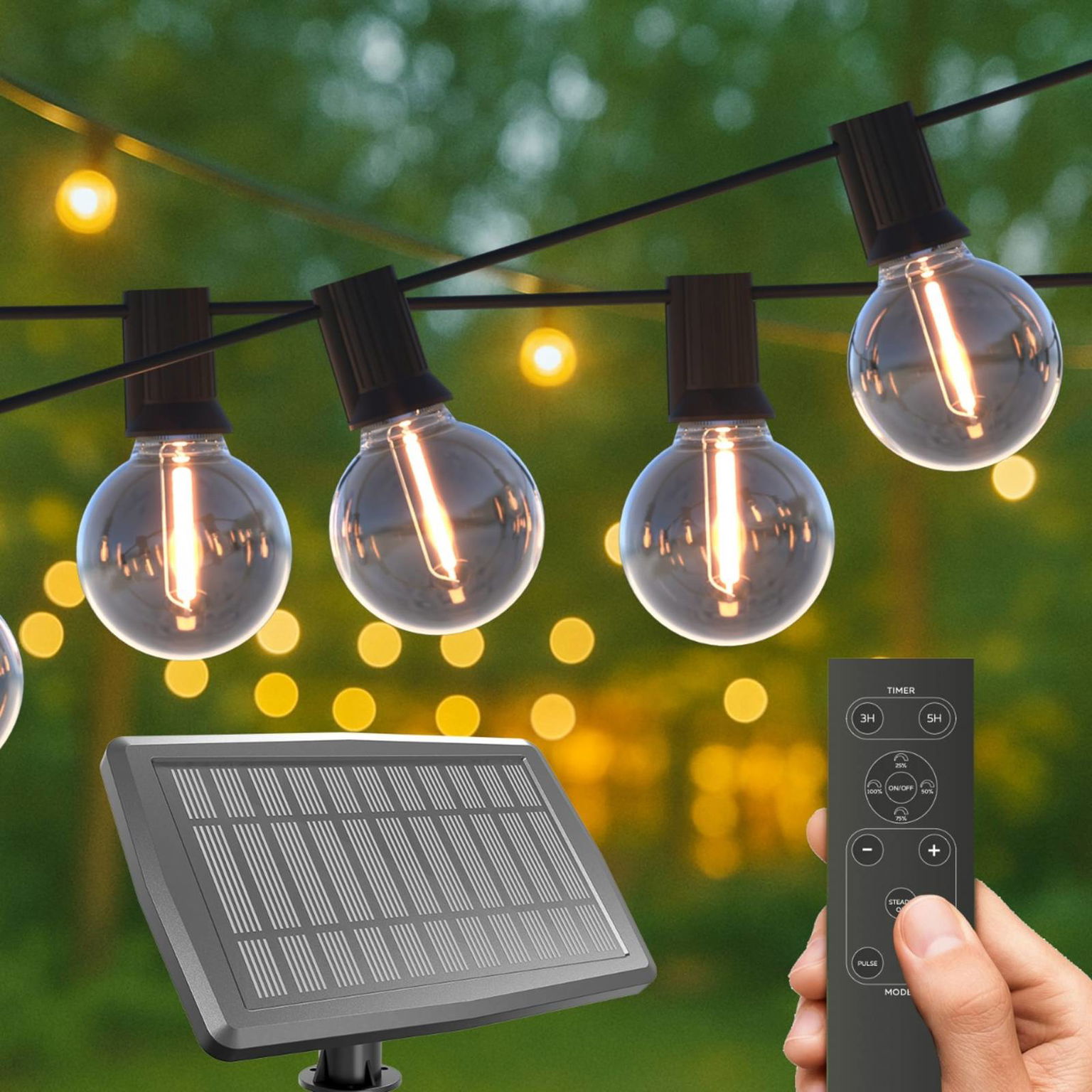 Calex solárna LED reťaz Vista, dĺžka 20 metrov, IP44 – obrázok 4