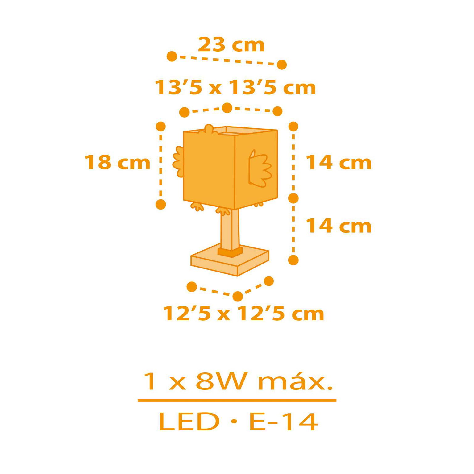 Dalber Little Chicken stolová lampa pre deti – obrázok 2