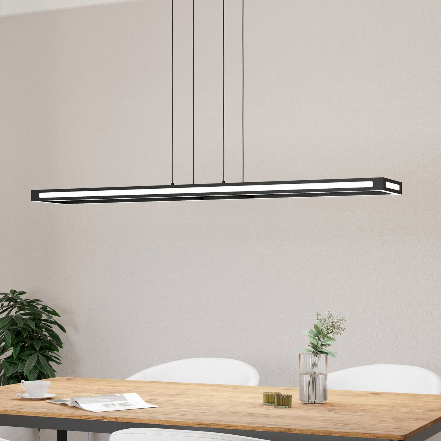 EGLO connect LED závesné svetlo Savilanas-Z, CCT, čierna
