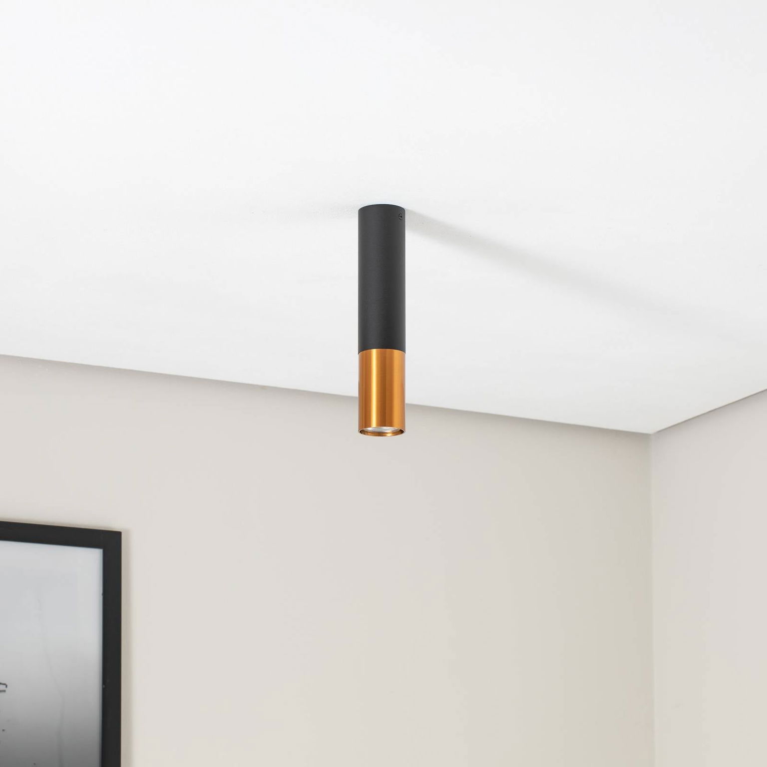 Euluna Thalassa Downlight 1flg čierna/meď 29cm – obrázok 3