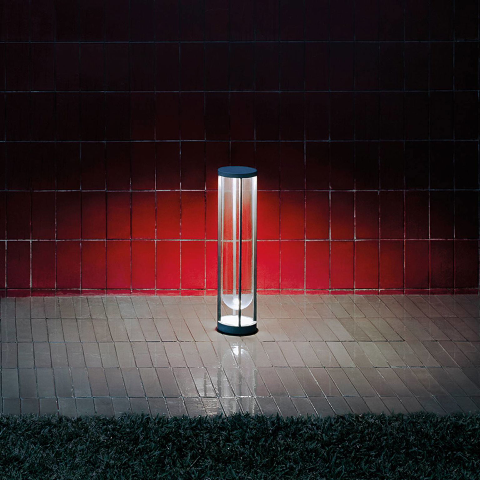 FLOS In Vitro Bollard 2, 2 700 K, 60 cm, svetlozelený – obrázok 3