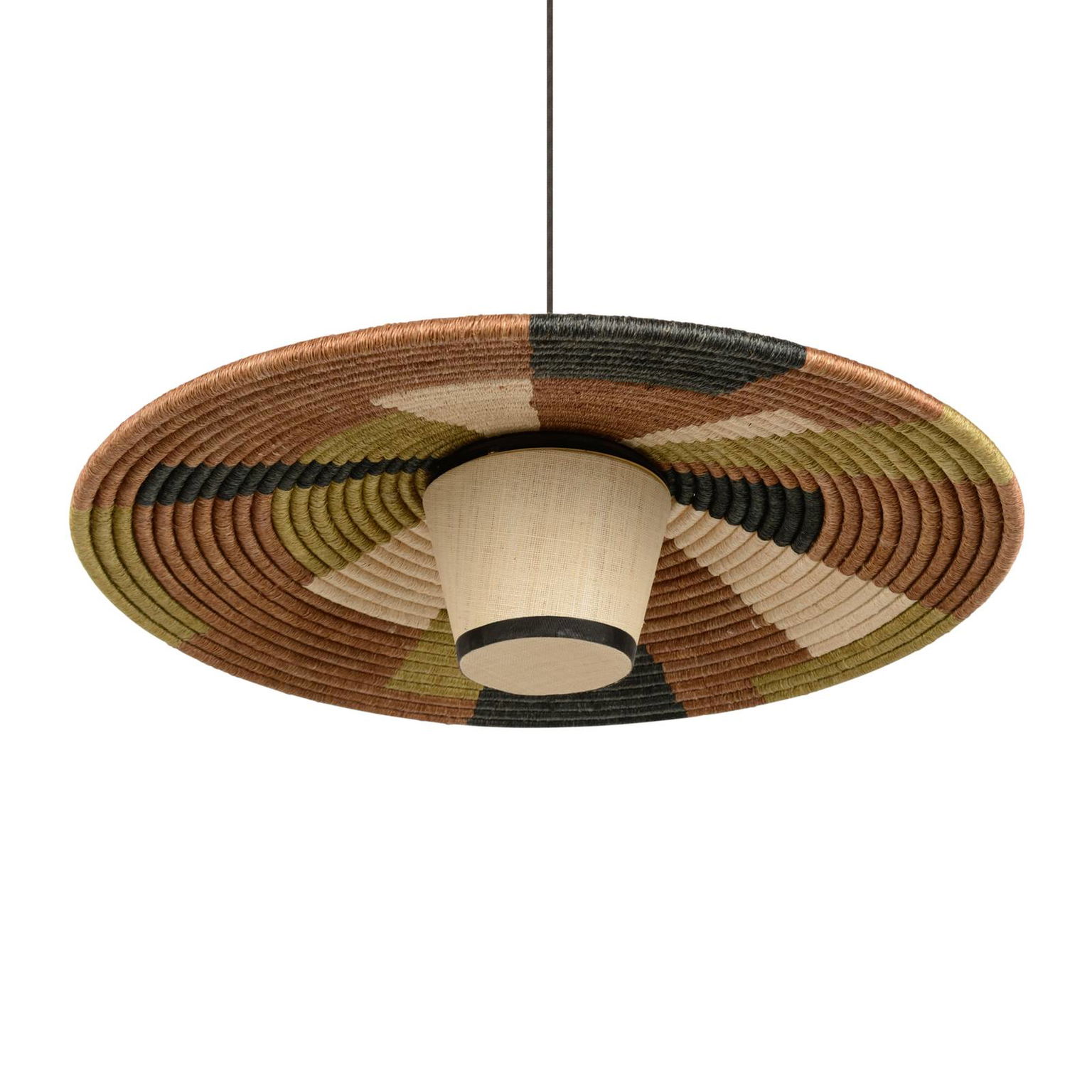 Forestier Parrot závesná lampa M, hnedá – obrázok 3