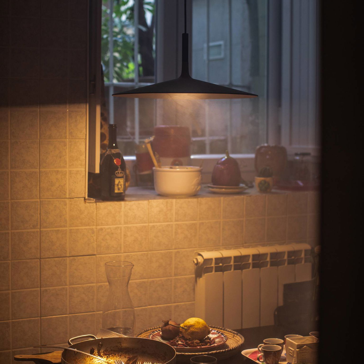 Foscarini Aplomb Large LED závesné svietidlo, hnedé – obrázok 4