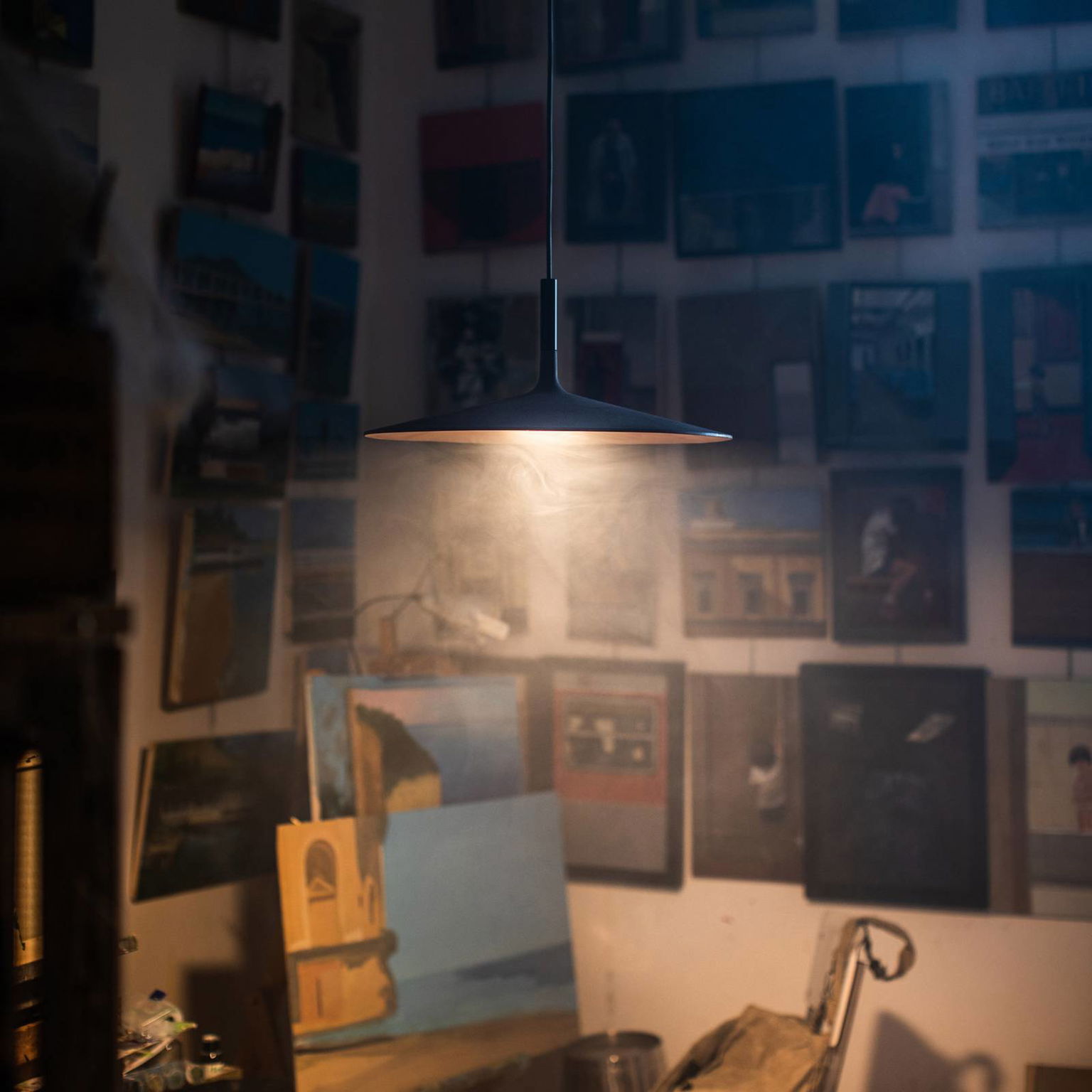 Foscarini Aplomb Large LED závesné svietidlo, hnedé – obrázok 5