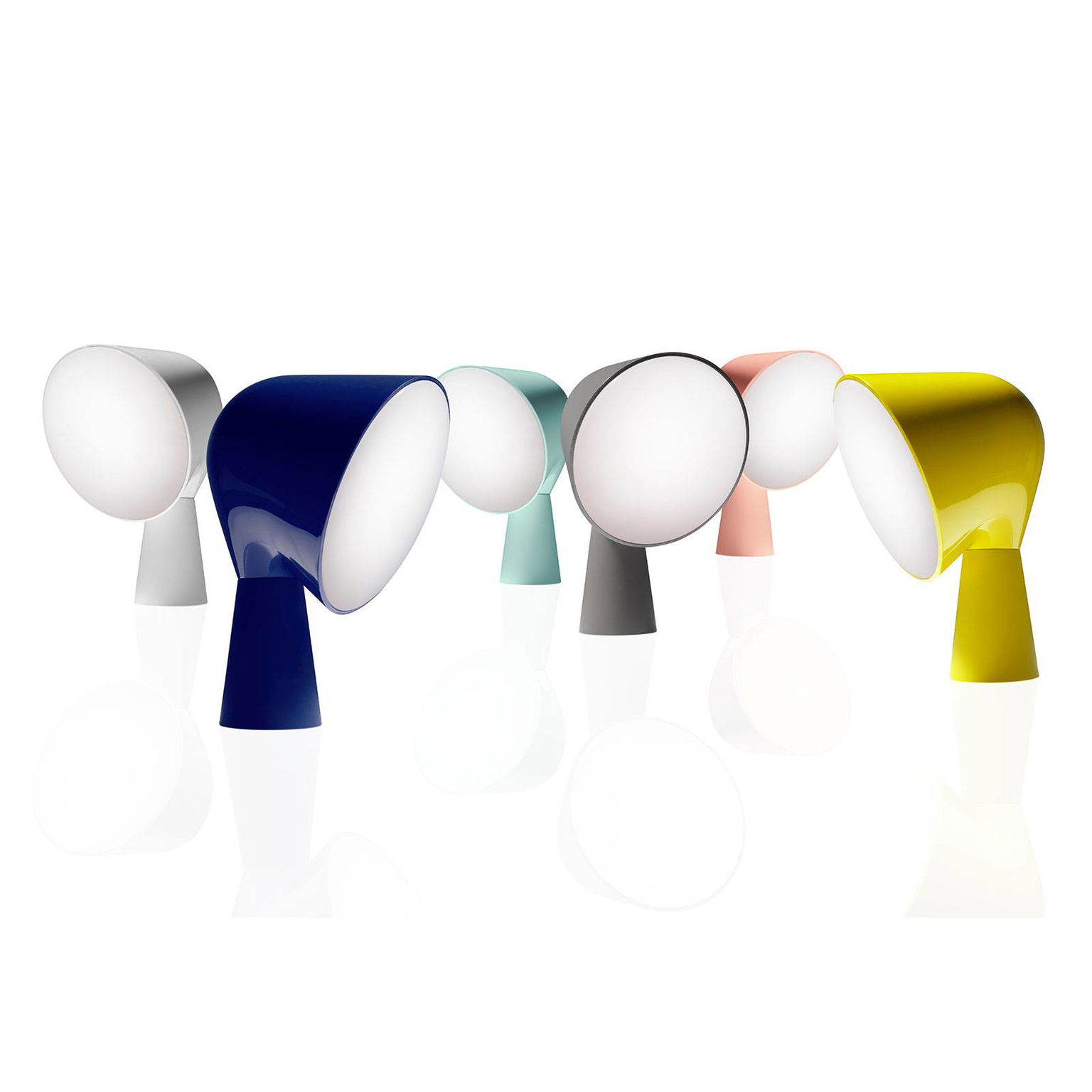 Foscarini Binic dizajnová stolová lampa, žltá – obrázok 5