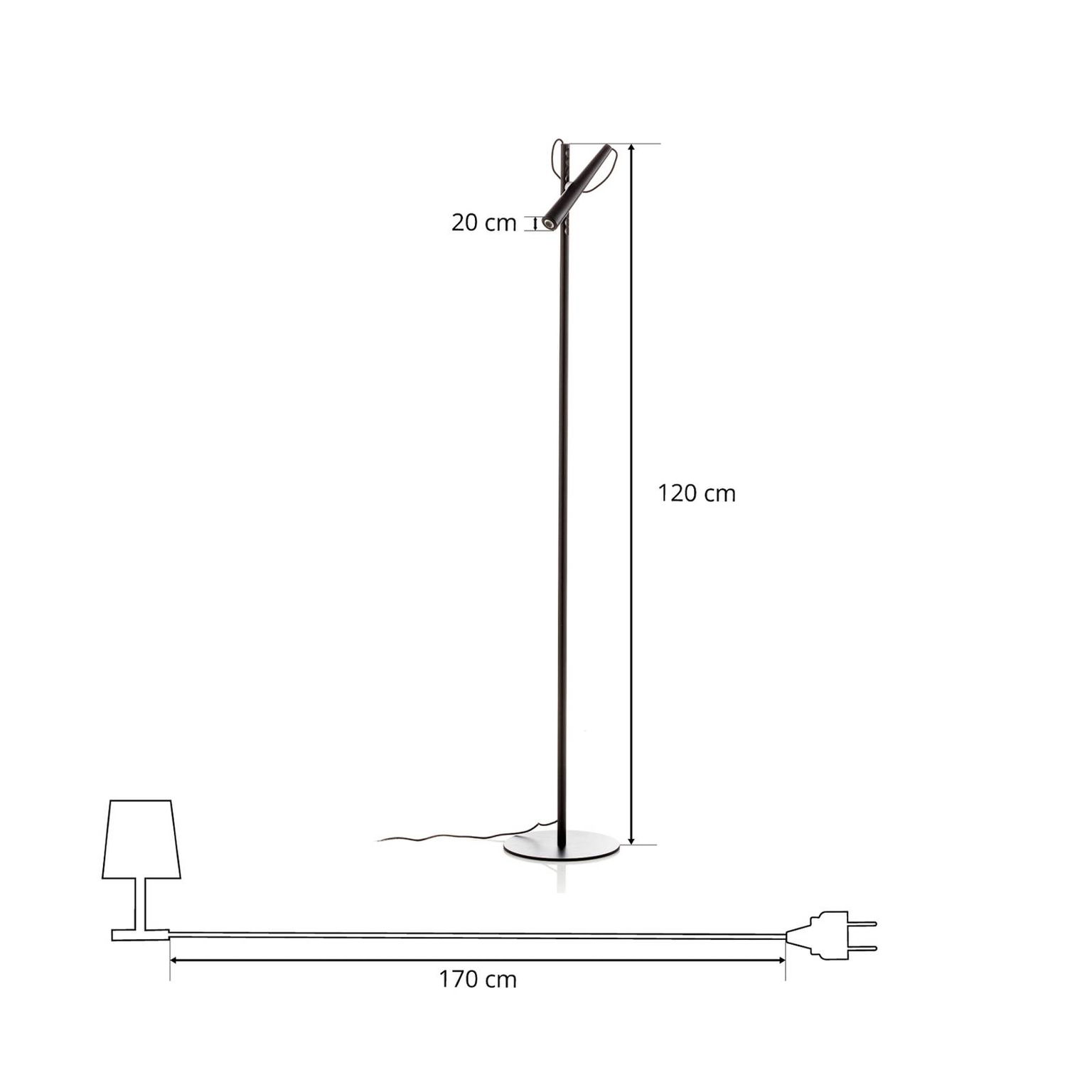 Foscarini Magneto LED stojacia lampa, čierne – obrázok 6