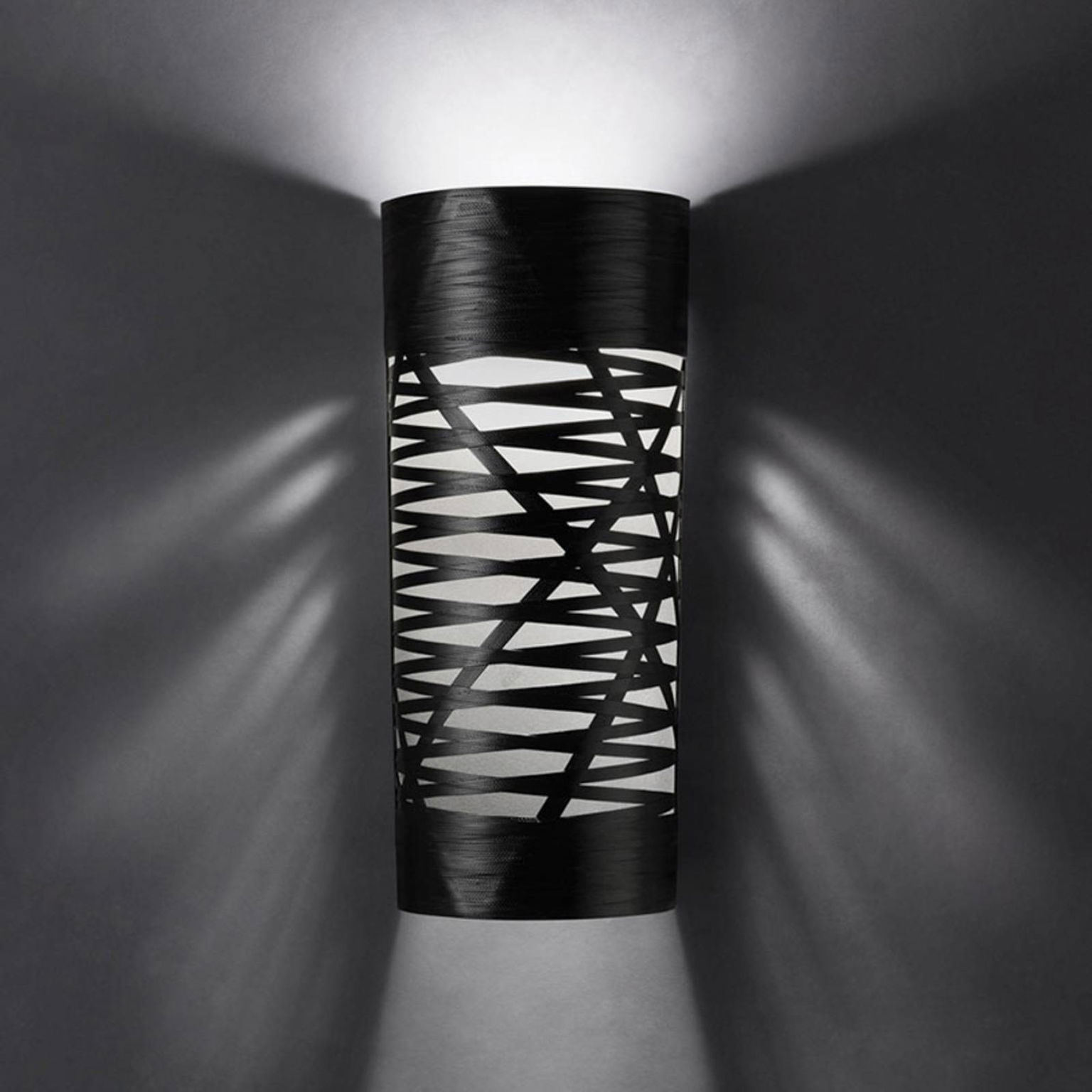 Foscarini Tress grande nástenné svetlo, čierna – obrázok 2