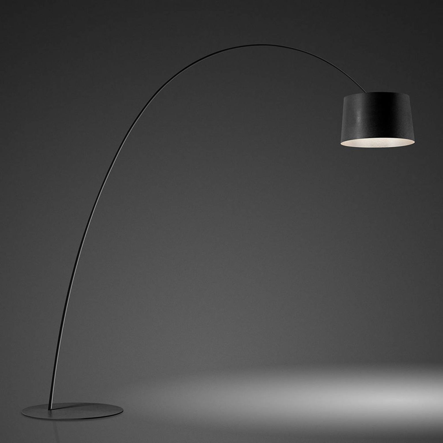 Foscarini Twiggy Elle stojaca LED lampa, čierna – obrázok 4