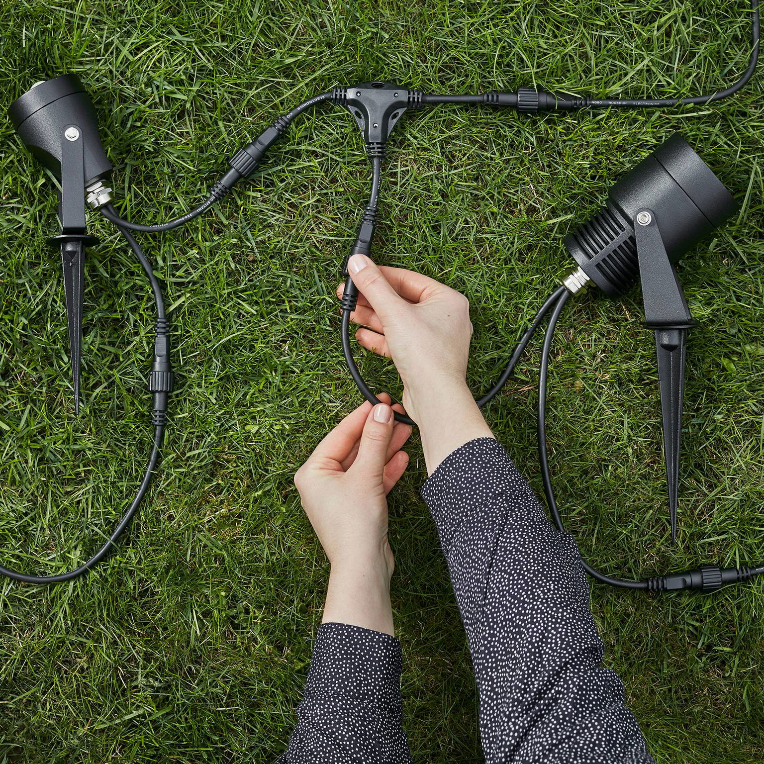 Garden 24 bodové svetlo, čierny, 6 W – obrázok 3