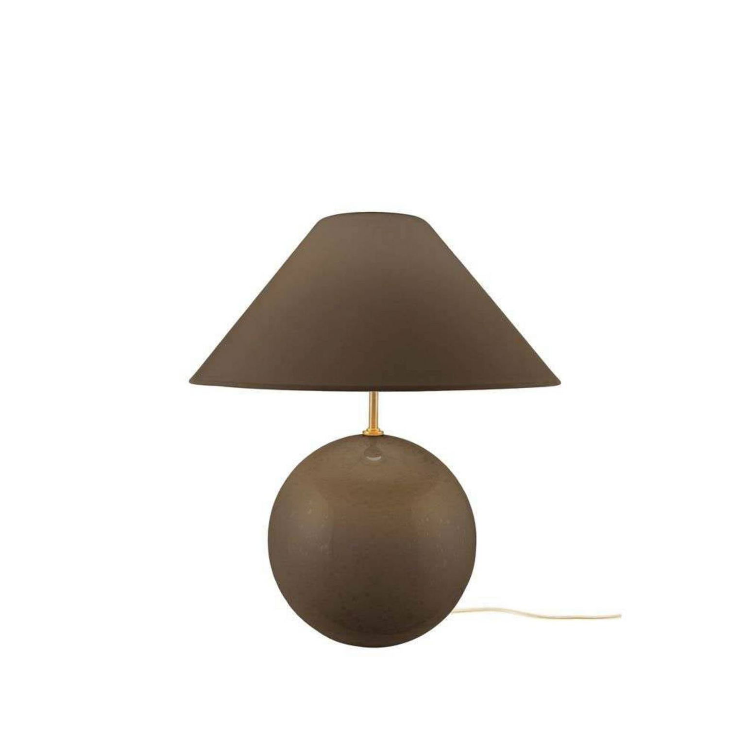 Globen Lighting stolová lampa IRIS, hnedá, výška 39 cm