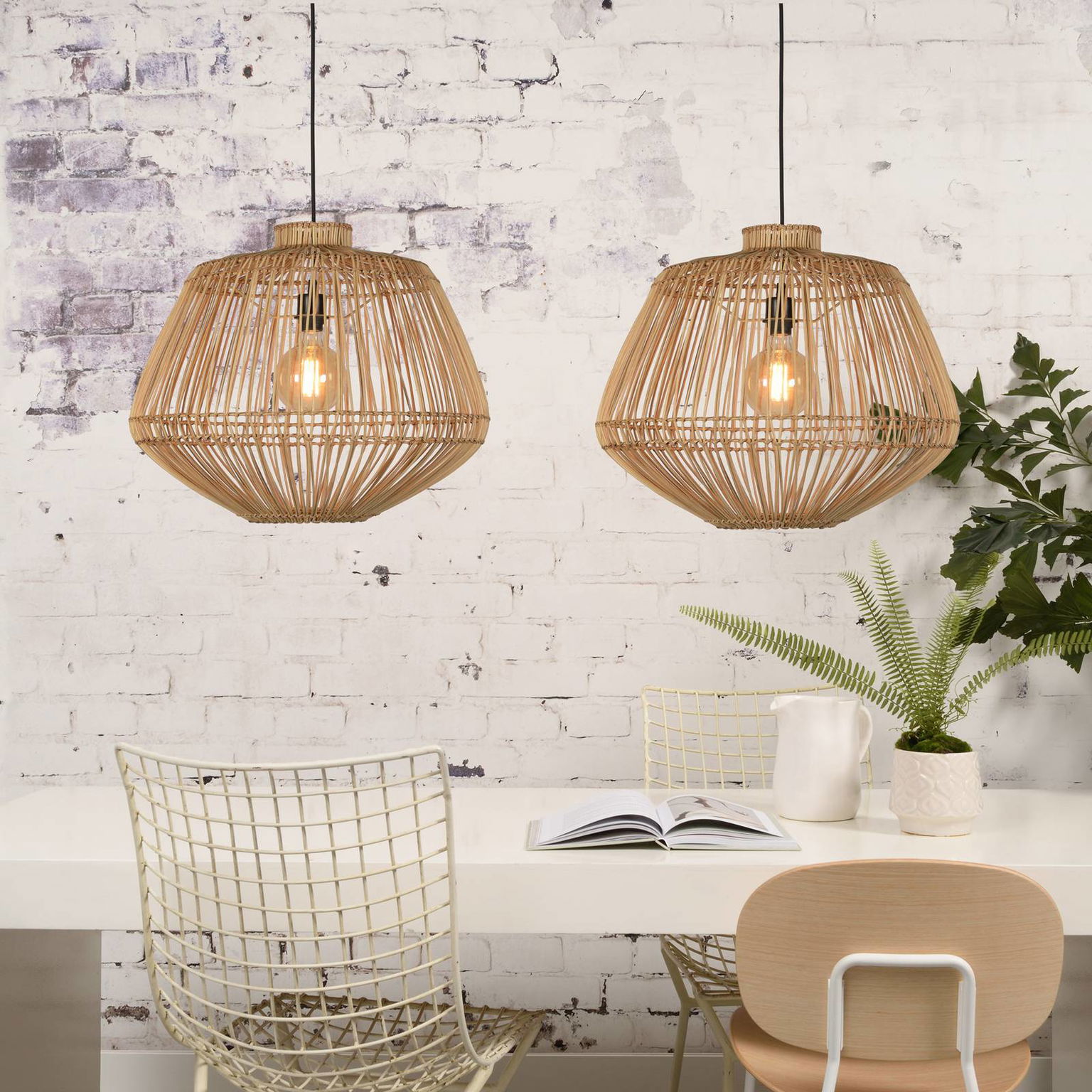 GOOD & MOJO Madagascar závesná lampa, prírodná – obrázok 4