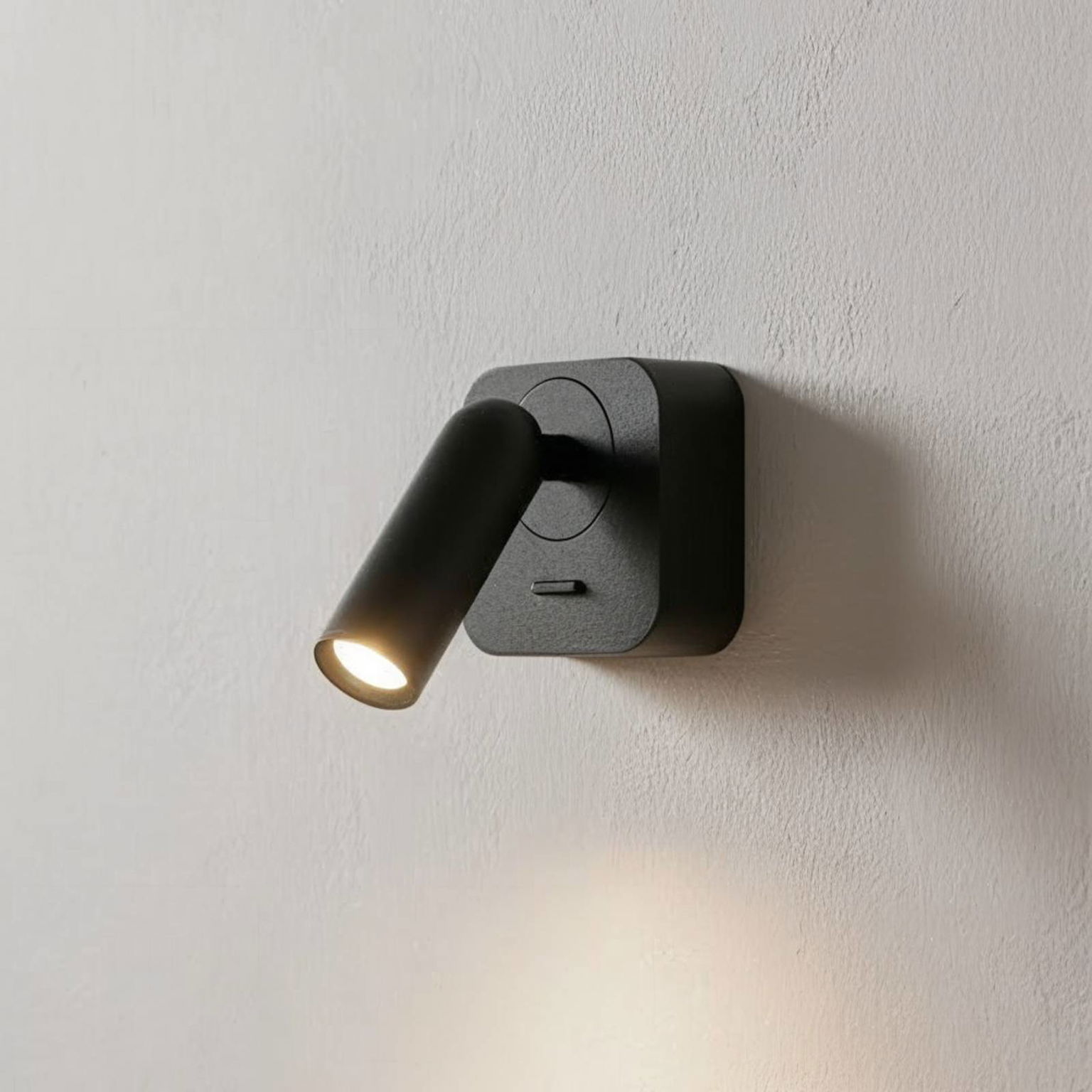 Ideal Lux LED nástenné svietidlo Bean, čierne, šírka 7 cm, kov