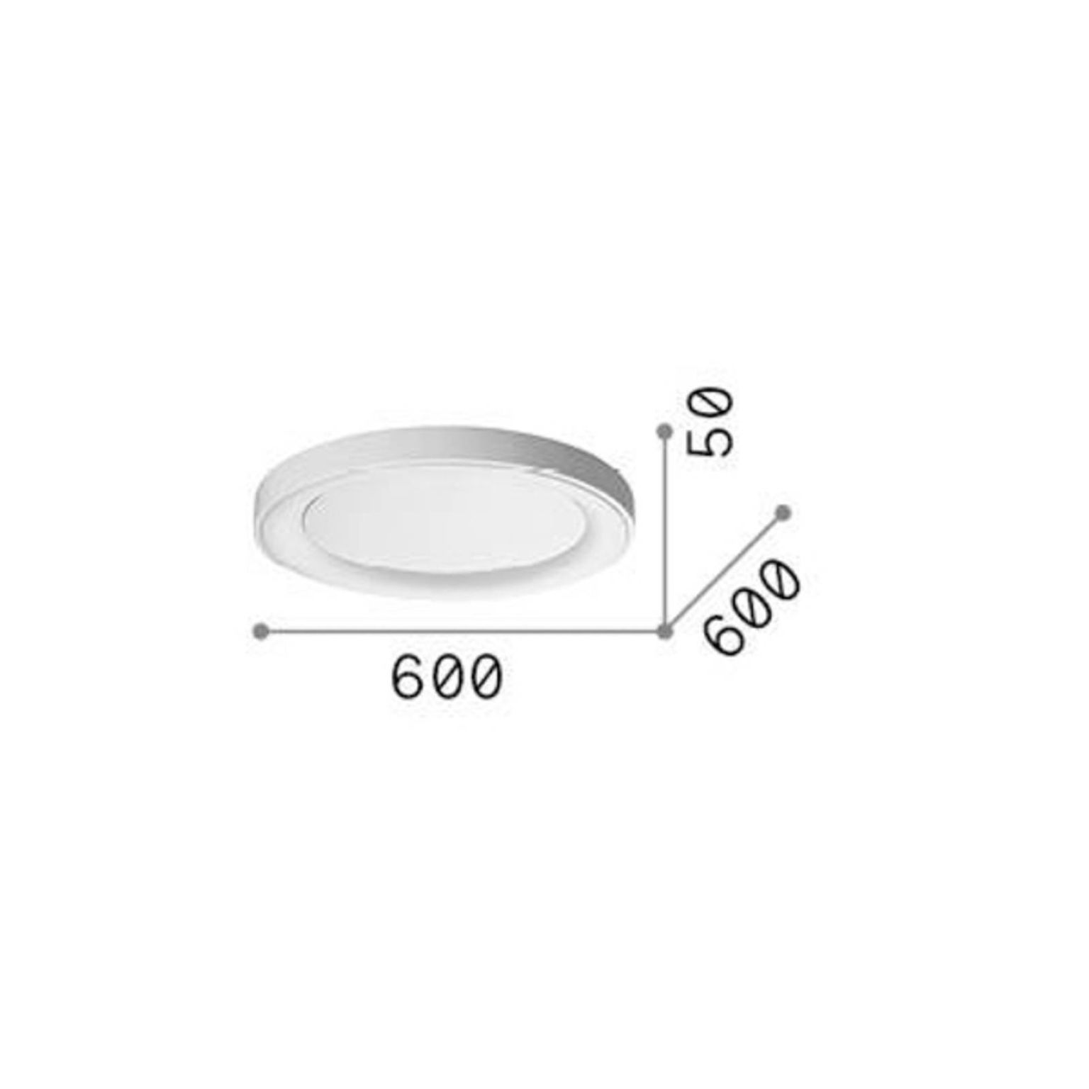 Ideal Lux LED stropné svietidlo Planet, čierne, Ø 60 cm, kov – obrázok 3