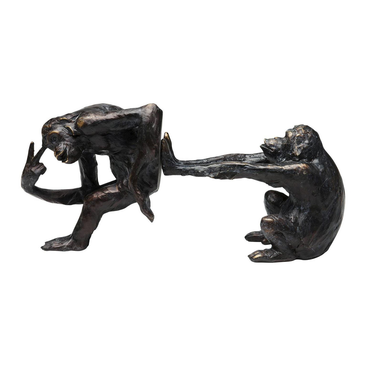 KARE Bookend Monkey, polyresin, čierna, sada 2 ks – obrázok 6