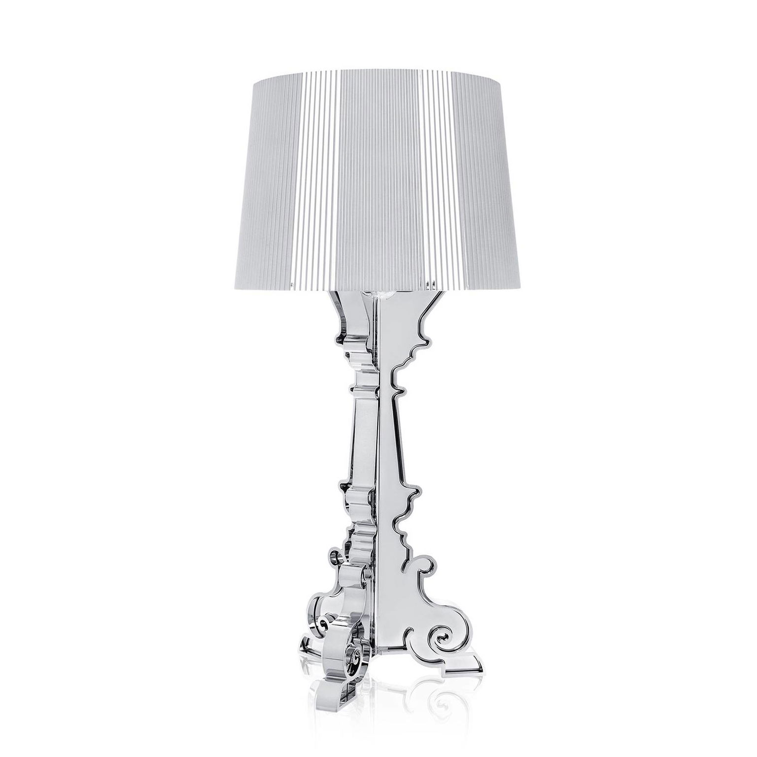 Kartell Bourgie stolná LED lampa, strieborná – obrázok 2