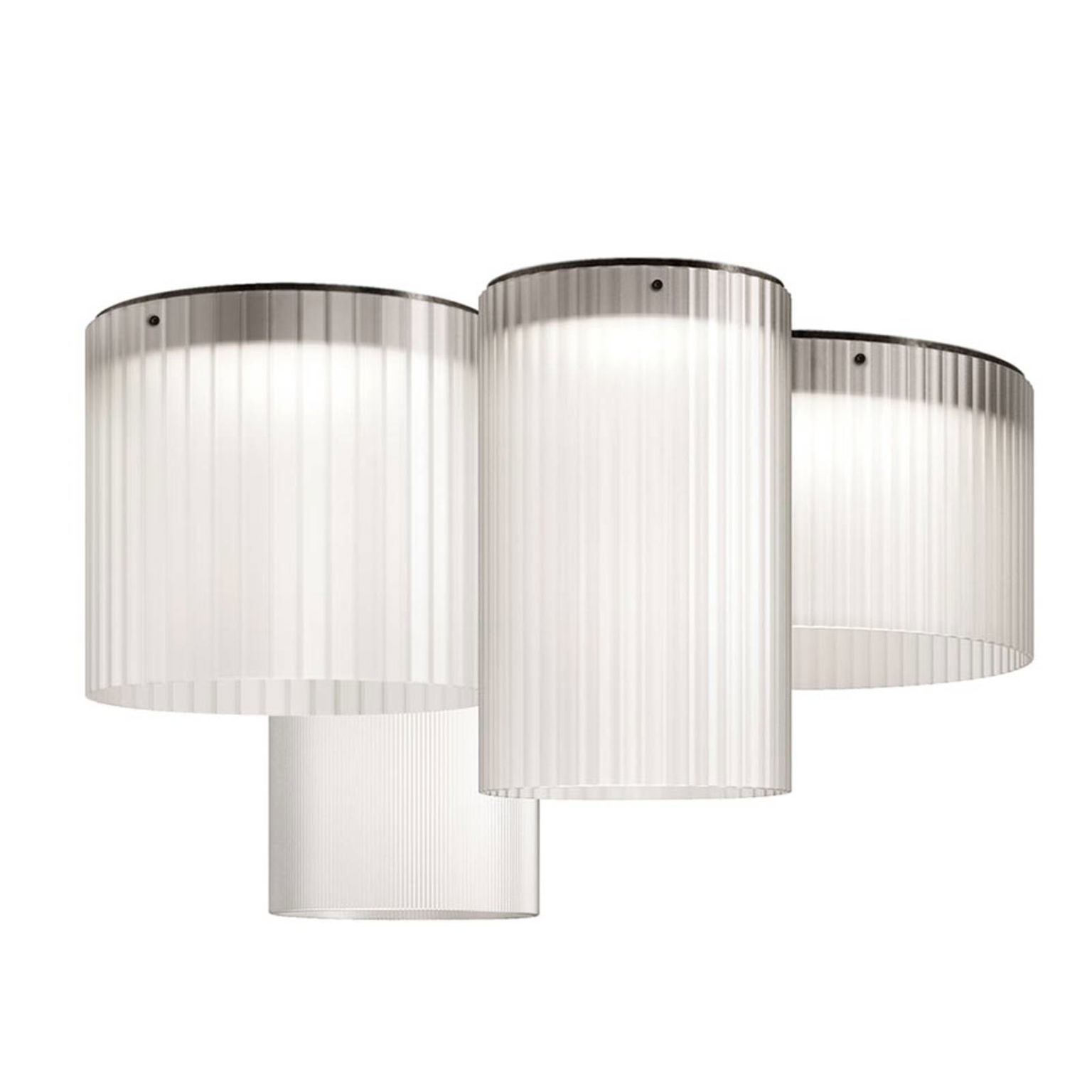 kdln Stropné LED svetlo Giass, biele, Ø 30 cm – obrázok 3