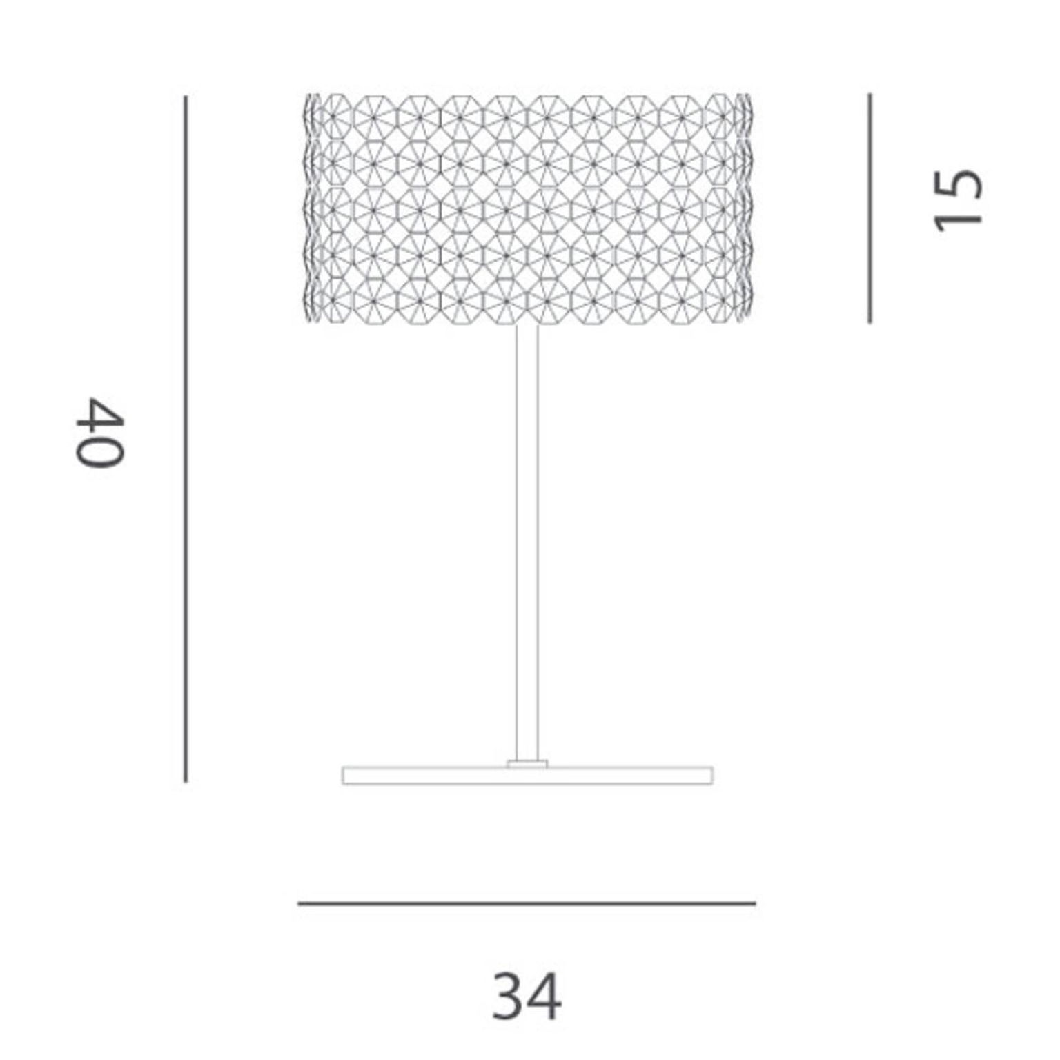 Krištáľová stolná lampa BACCARAT priehľadná – obrázok 2