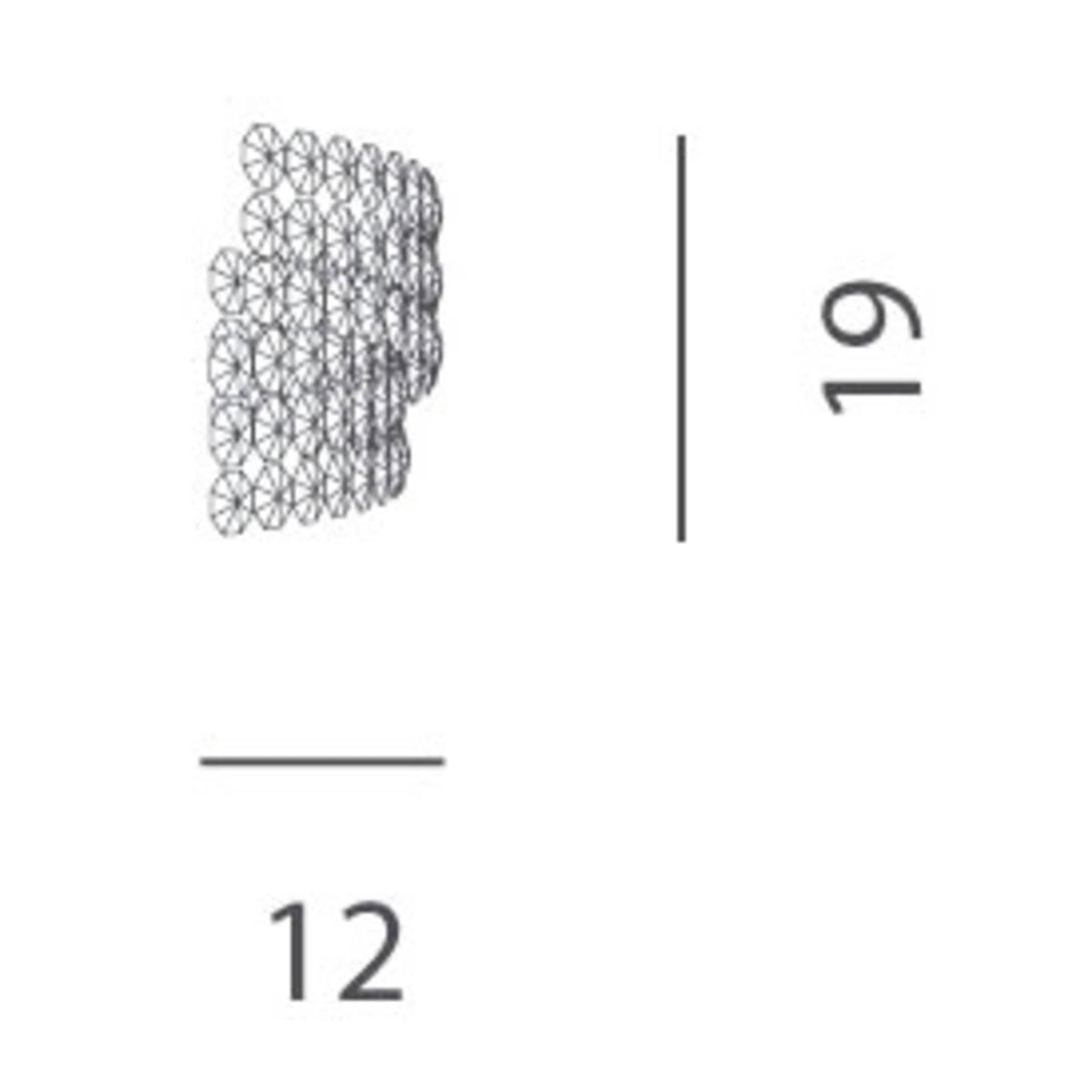 Krištáľové nástenné svietidlo Diamante AP2 – obrázok 4