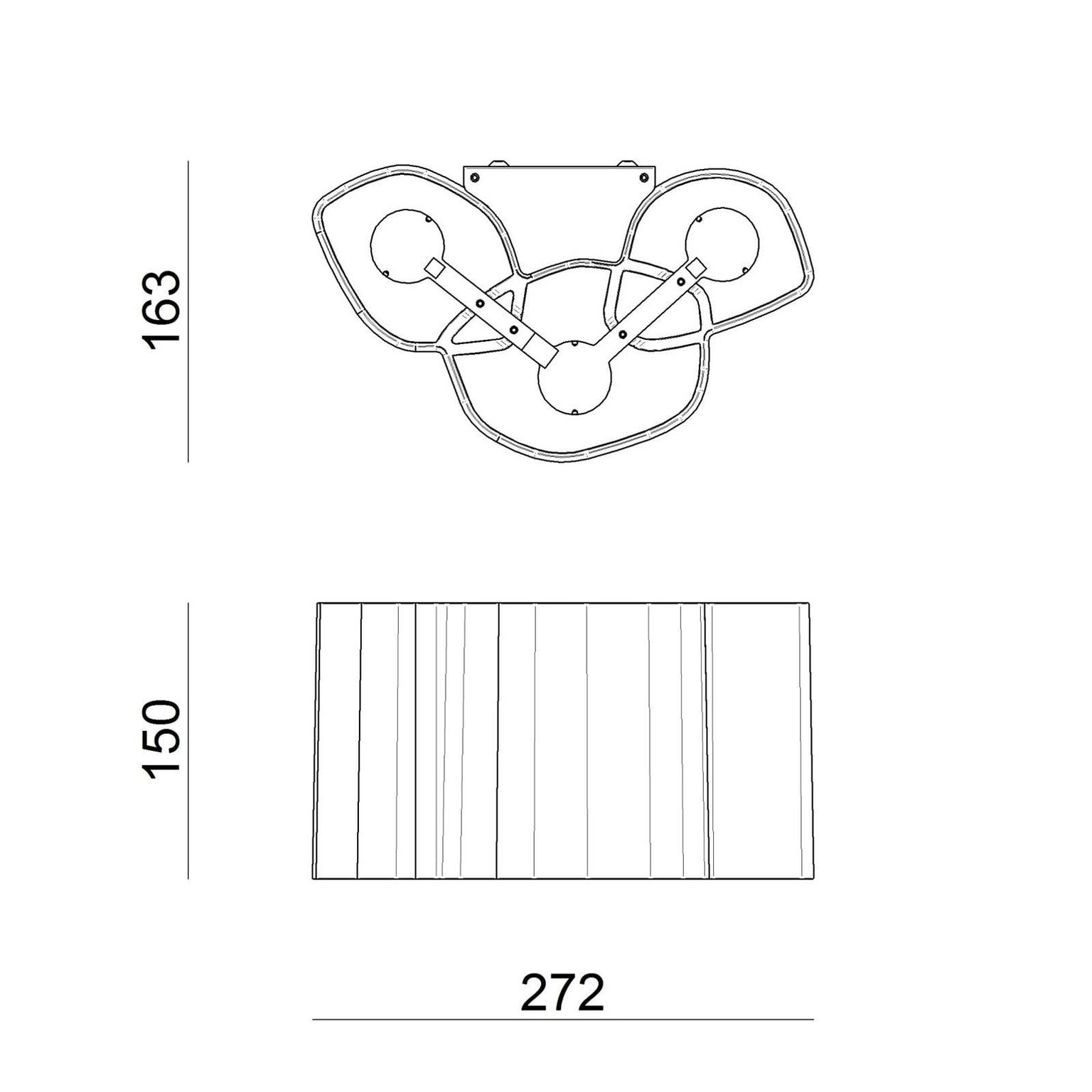 LED nástenné svetlo Honey 27,2 cm