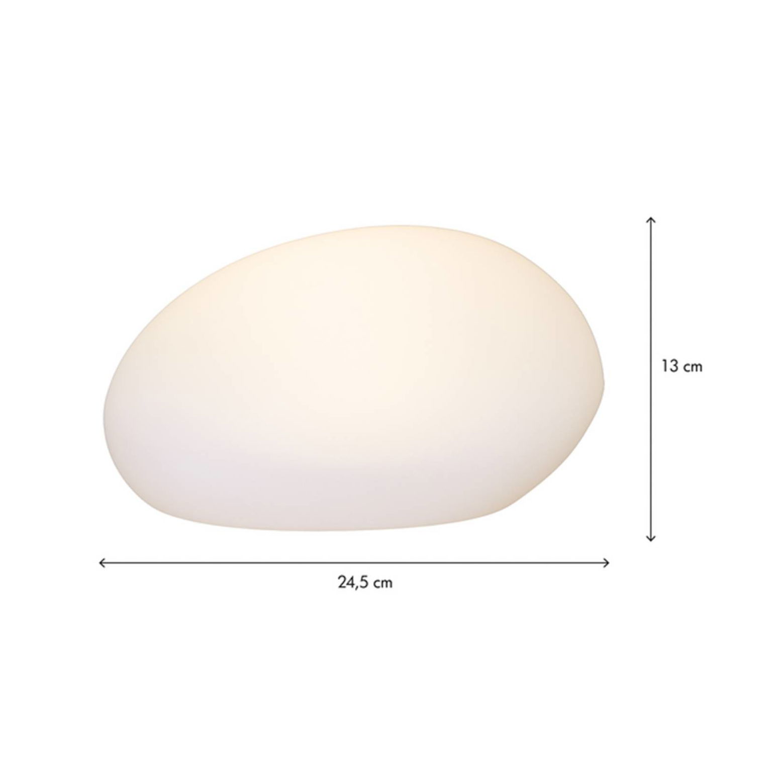 LED solarna lampa GLOBY, biele, 24,5 cm, plast, IP44 – obrázok 4