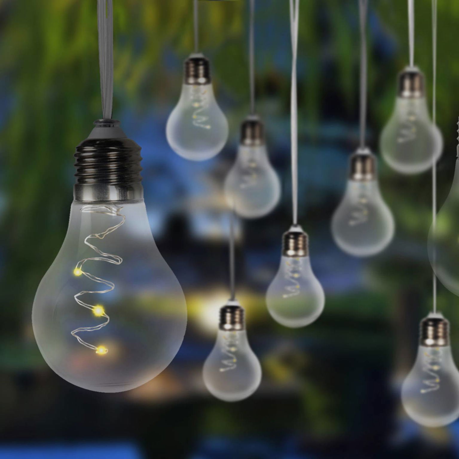 LED solárna reťaz 33708-10 strieborná metalická – obrázok 5