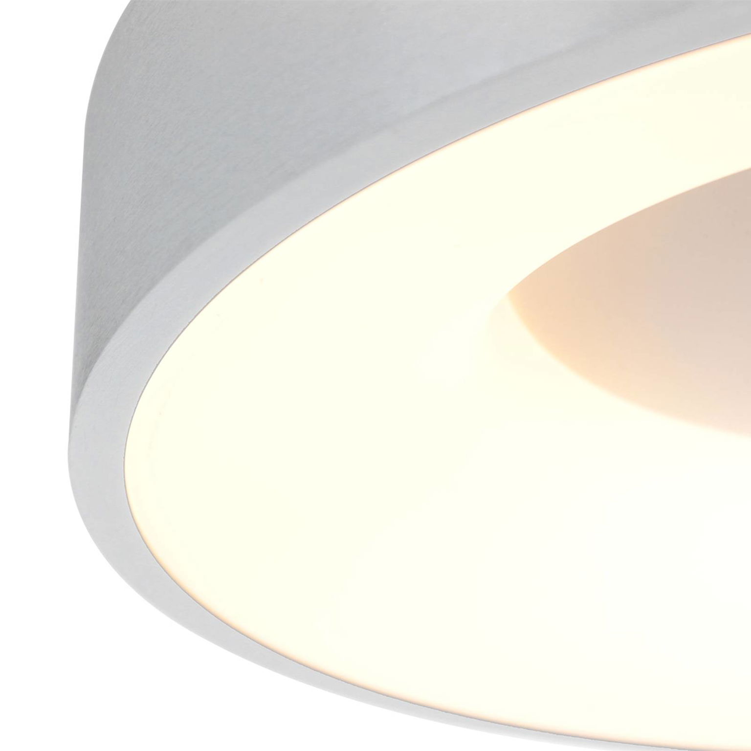 LED stropné svietidlo Ringlede, 2 700 K Ø 38 cm strieborná – obrázok 3