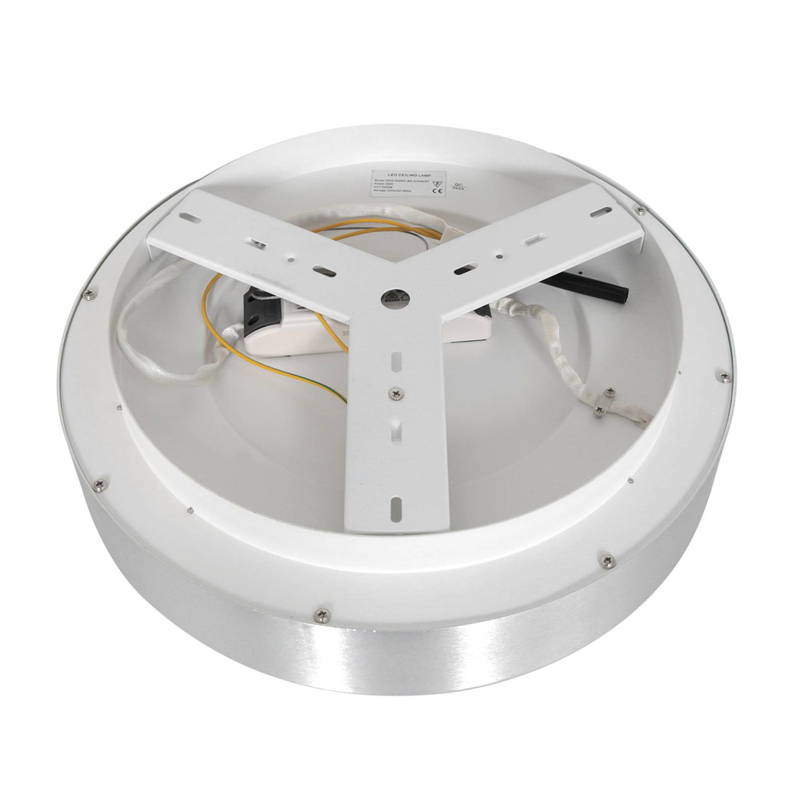 LED stropné svietidlo Ringlede, 2 700 K Ø 38 cm strieborná – obrázok 5