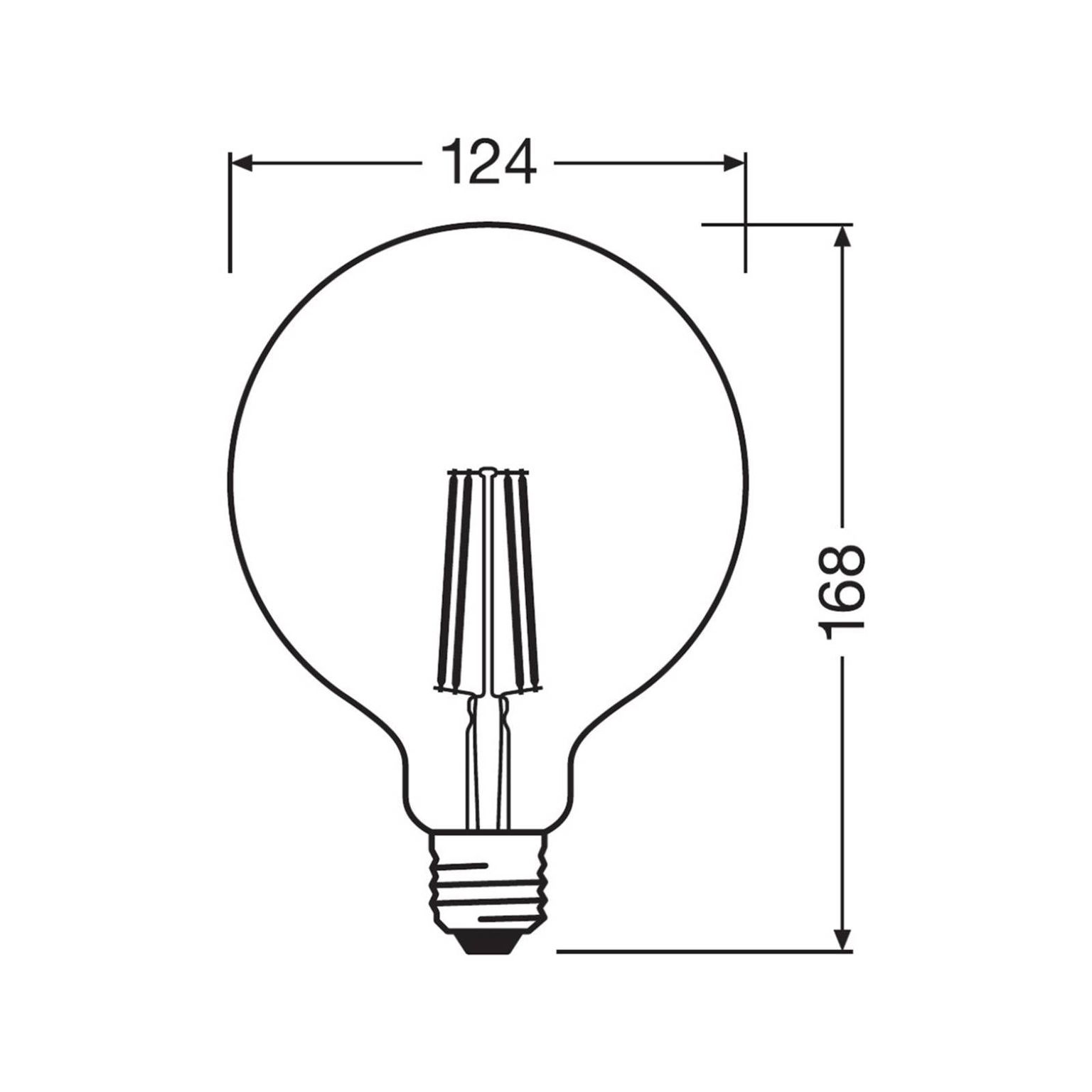 LEDVANCE SMART+ WiFi filamentová E27 6W 827 G125 – obrázok 3
