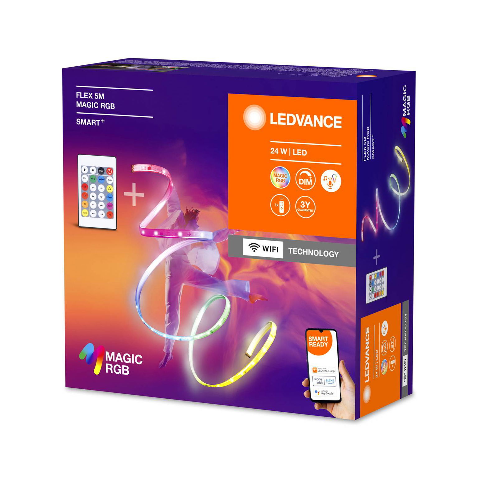 LEDVANCE SMART+ WiFi Flex Magic LED-Strip RGB, 5 m – obrázok 3